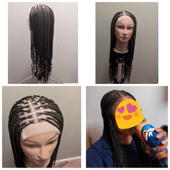 Gorgeous Lace Frontal Knotless Braided Wig - Picture 13 of 16